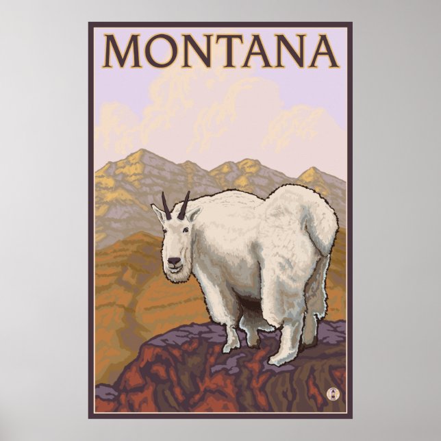 Montana - Mountain Goat Poster (Framsidan)