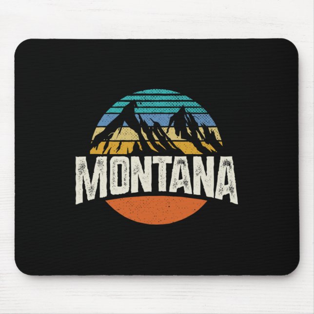 Montana Mountains Retro Design Hiking Mt  Musmatta (Framsidan)