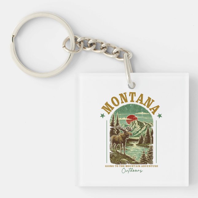 Montana Nature Scene - Wildlife, Mountain, River (Framsidan)