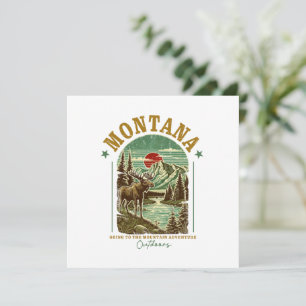 Montana Nature Scene - Wildlife, Mountain, River