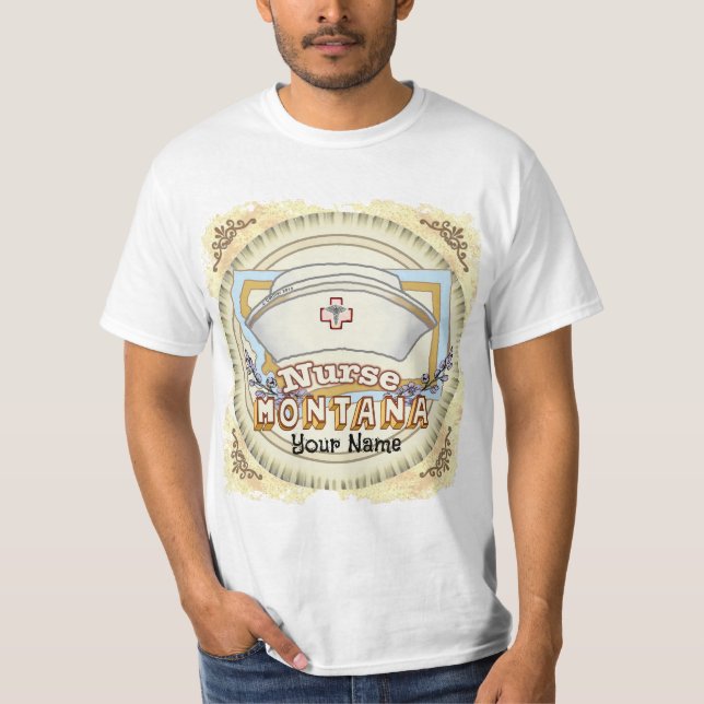 Montana Nurse T Shirt (Framsida)