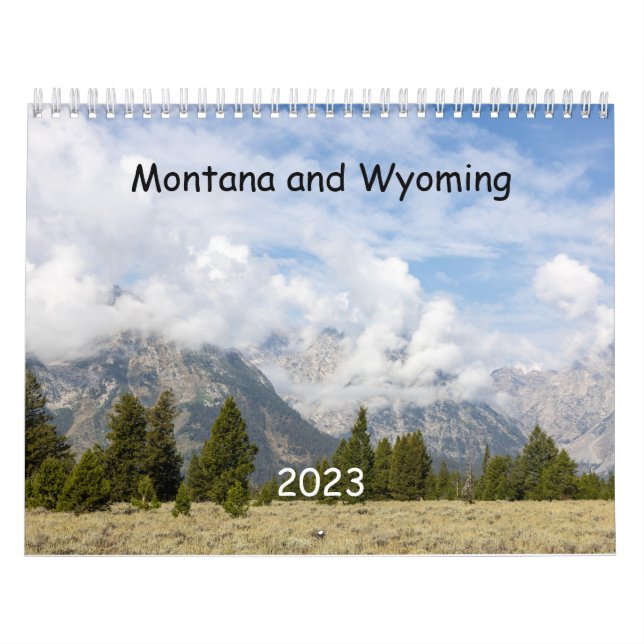 Montana och Wyoming Calendar Kalender (Omslag)