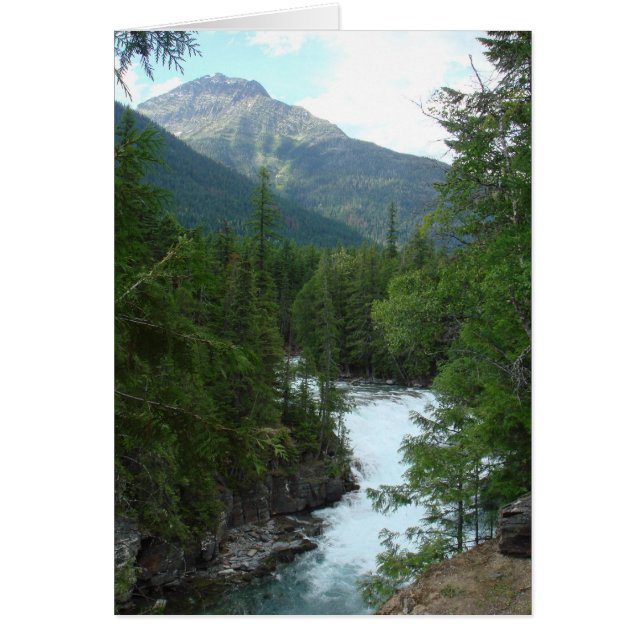 Montana på mitt varar besvärad hälsningskort (Framsidan)