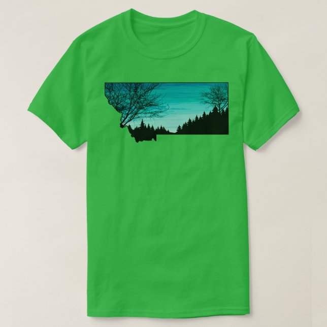 Montana Pineywood T Shirt (Design framsida)