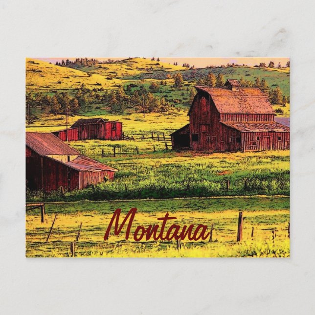 Montana Postcard Vykort (Framsida)