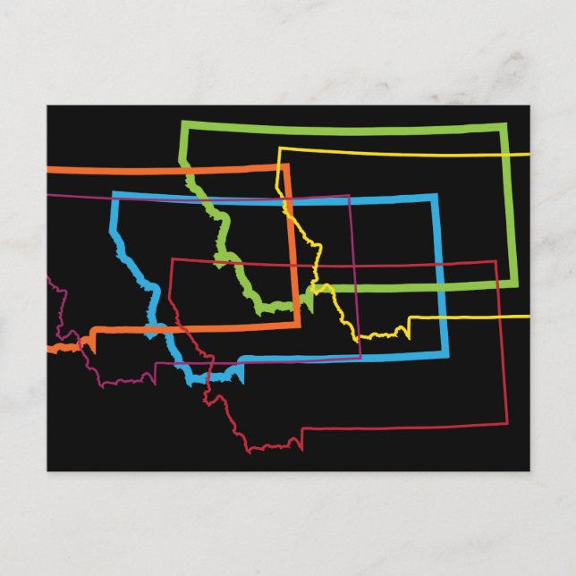 montana-pride oskärpa vykort (Framsida)