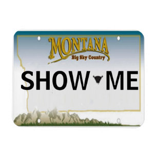 Montana registreringsskyltmagnet magnet