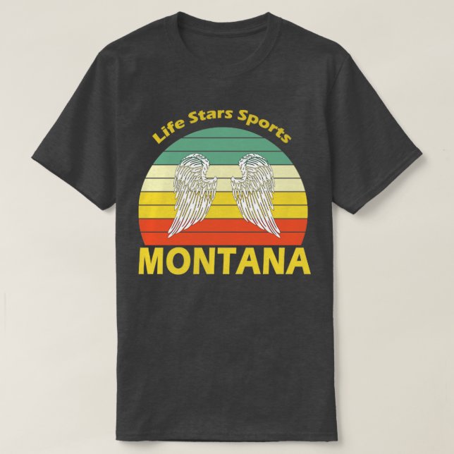 Montana Retro T Shirt (Design framsida)