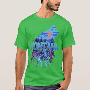 Montana Retro Vintage Mountain Outdoor Varg T Shirt
