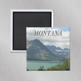 Montana Rockies liggande foto Magnet