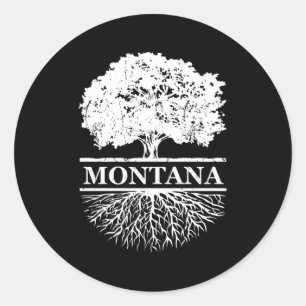 Montana Roots utomhus Runt Klistermärke