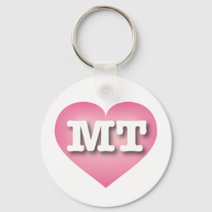 Montana Rosa Fade Heart - I kärlek MT Nyckelring
