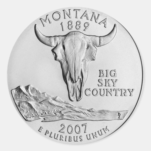 Montana Runt Klistermärke (Framsida)