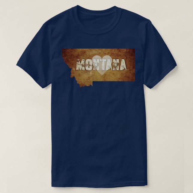 Montana Rustic T Shirt (Design framsida)