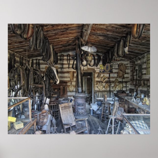 MONTANA SADDLERY SHOP POSTER (Framsidan)