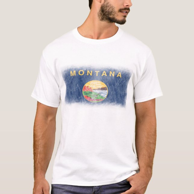 Montana Scratchy flaggaskjorta Tee (Framsida)