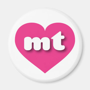 Montana shock rosa hjärta - I kärlek mt Magnet