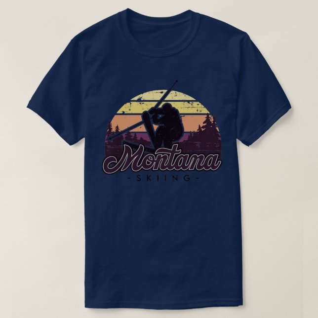 Montana Ski resa1 T Shirt (Design framsida)