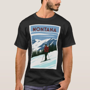 Montana skiddestination t shirt