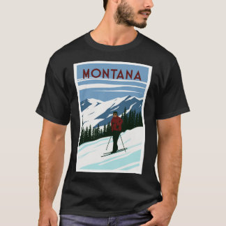 Montana skiddestination t shirt