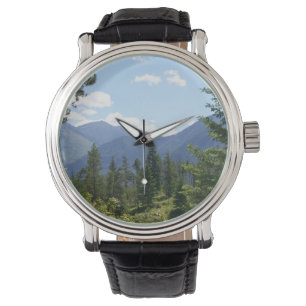 Montana Skog och Bergs Natursköna Utsikt Armbandsur