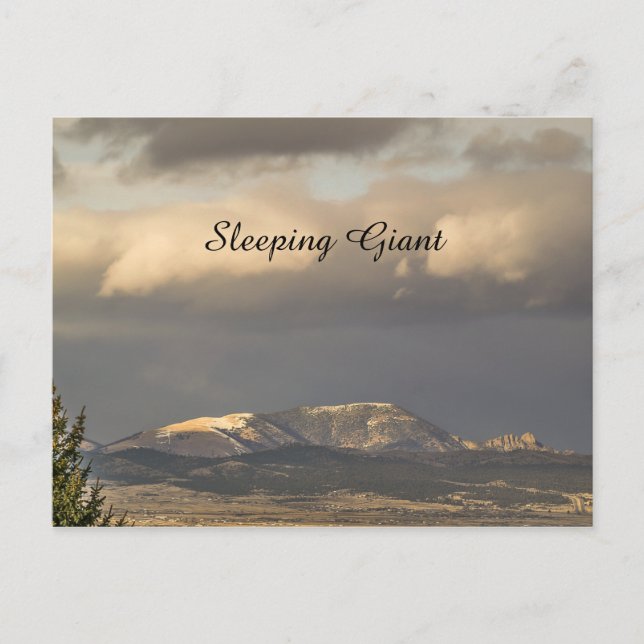 Montana Sleeping Giant in Sunlight Vykort (Framsida)
