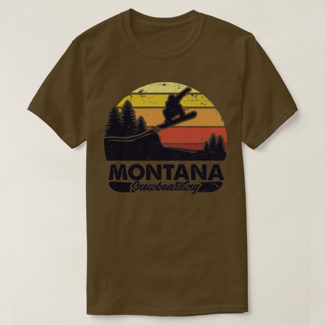 Montana snowboarding t shirt (Design framsida)