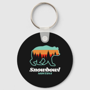 Montana Snowbowl Skiing Snowboarding Bear Nyckelring
