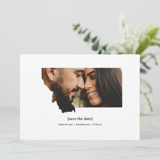 Montana sparar datumfotokortet spara datumet (Stående Fram)