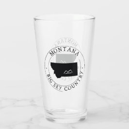 Montana State Drinking Glass Glaskopp