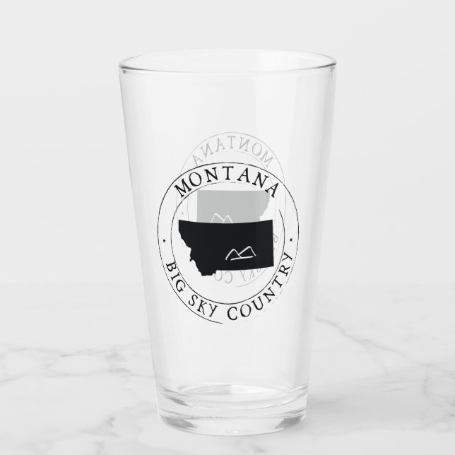 Montana State Drinking Glass Glaskopp (Baksida)