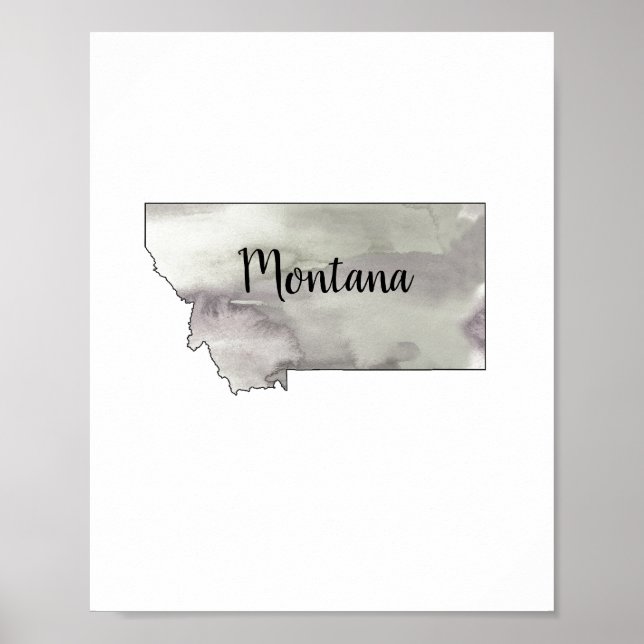 Montana State Illustration Poster (Framsidan)