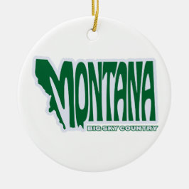 Montana State Julgran Ornament