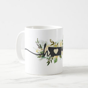 Montana State-Personlig din hemstad Rustic Kaffemugg