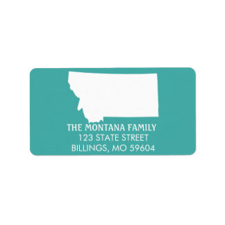 Montana State Returetiketters - Turise Adressetikett