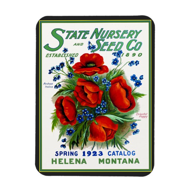 Montana State Seed Magazine Cover Magnet (Vertikal)