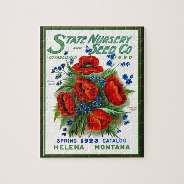 Montana State Seed Magazine Cover Pussel (Vertikal)