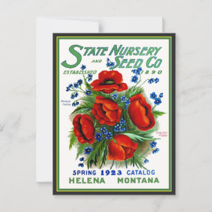 Montana State Seed Magazine Cover Vykort