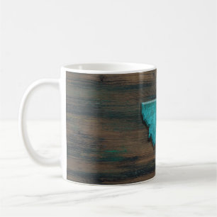 Montana State Shape Teal Kaffemugg