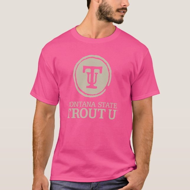 Montana State Universiteten Bobcat Trout U Circle T Shirt (Framsida)