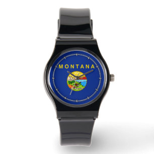 Montana Statlig flagga Design Armbandsur