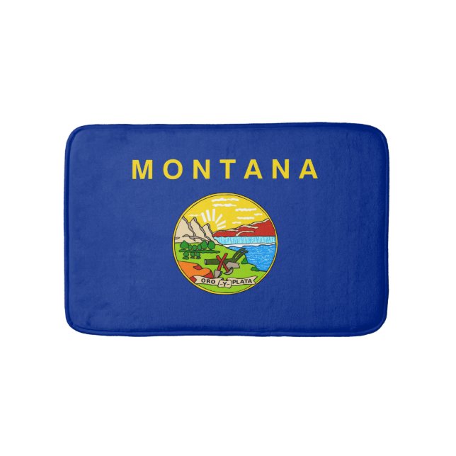 Montana Statlig flagga Design Badrumsmatta (Framsidan)
