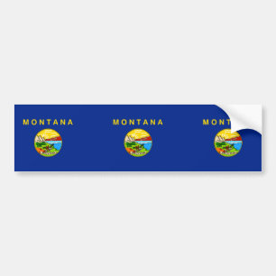 Montana Statlig flagga Design Bildekal