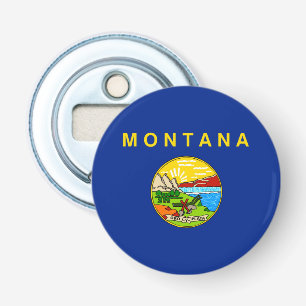 Montana Statlig flagga Design Flasköppnare