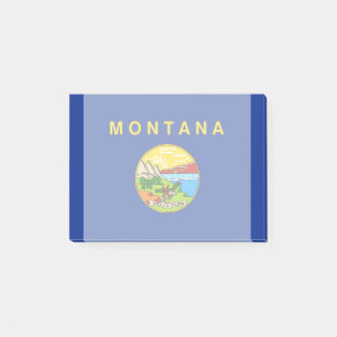 Montana Statlig flagga Design Post-it Block