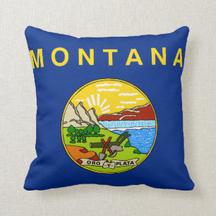 Montana statlig flagga kudde