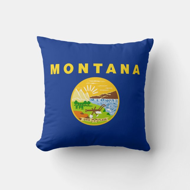 Montana Statlig flagga Kudde (Framsida)