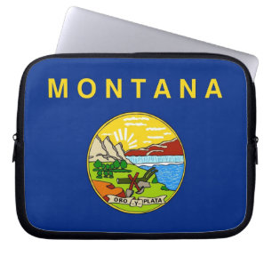 Montana Statlig flagga Laptop sleeve