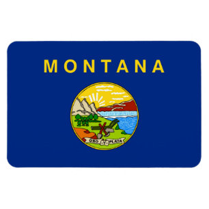 Montana statlig flagga magnet