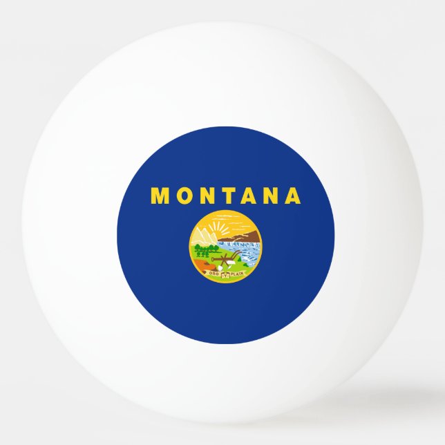 Montana Statlig flagga Pingisboll (Framsidan)
